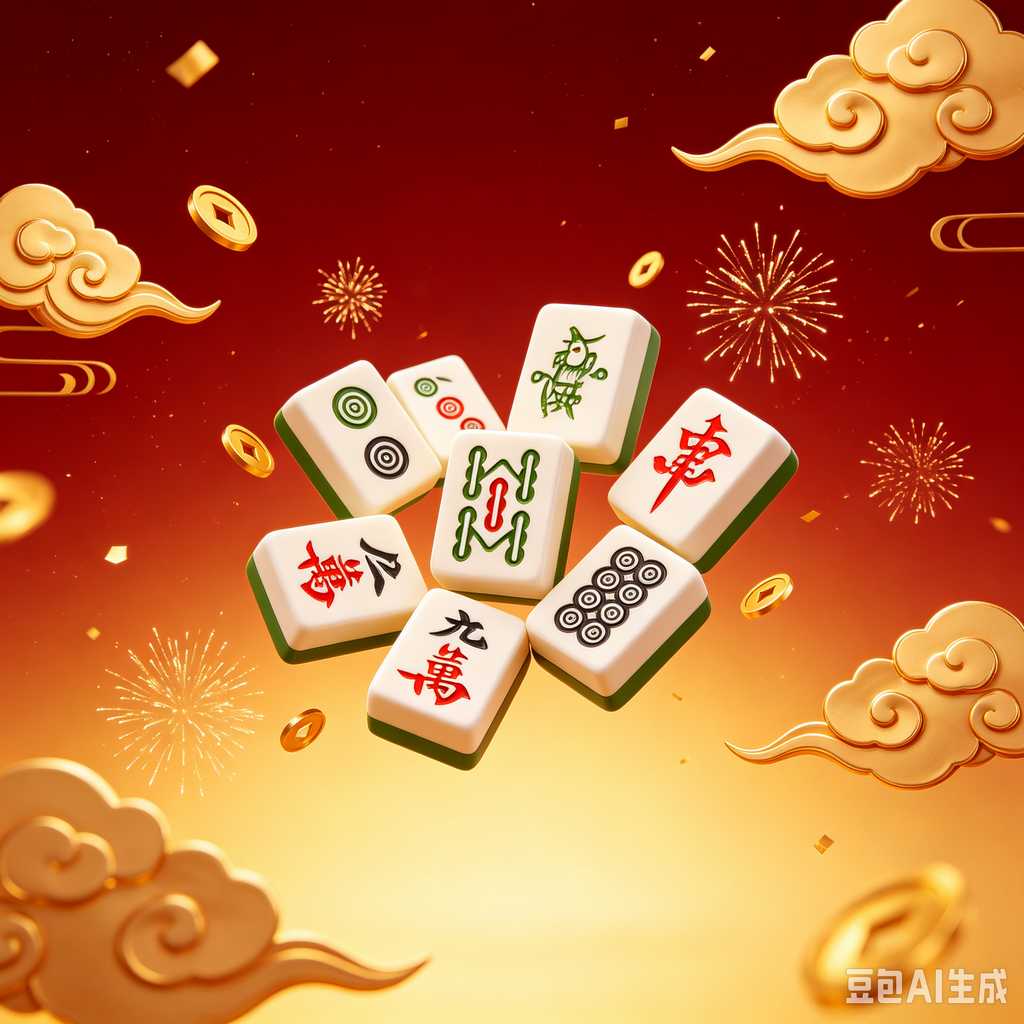 deep print mahjong set