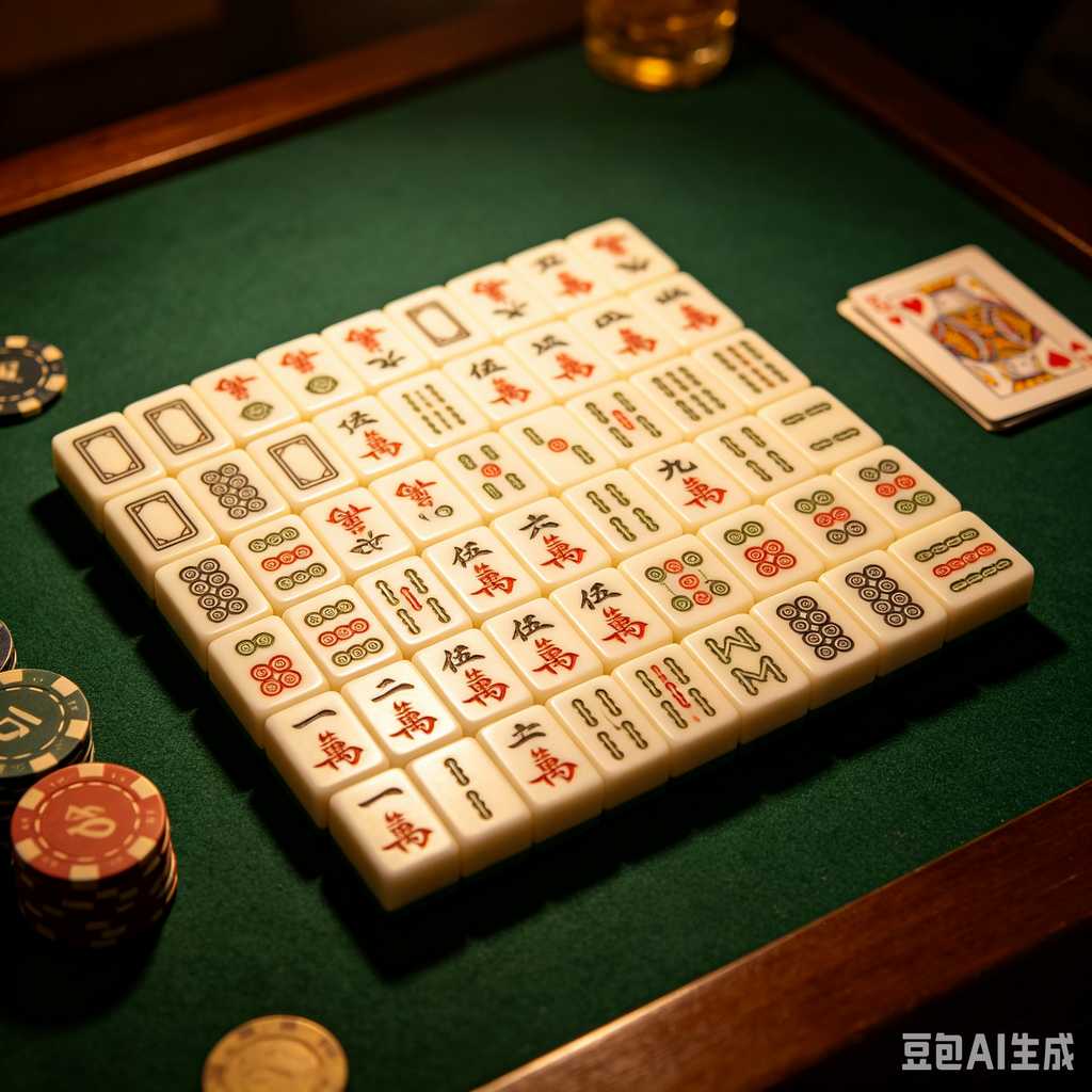 colorful mahjong score chips