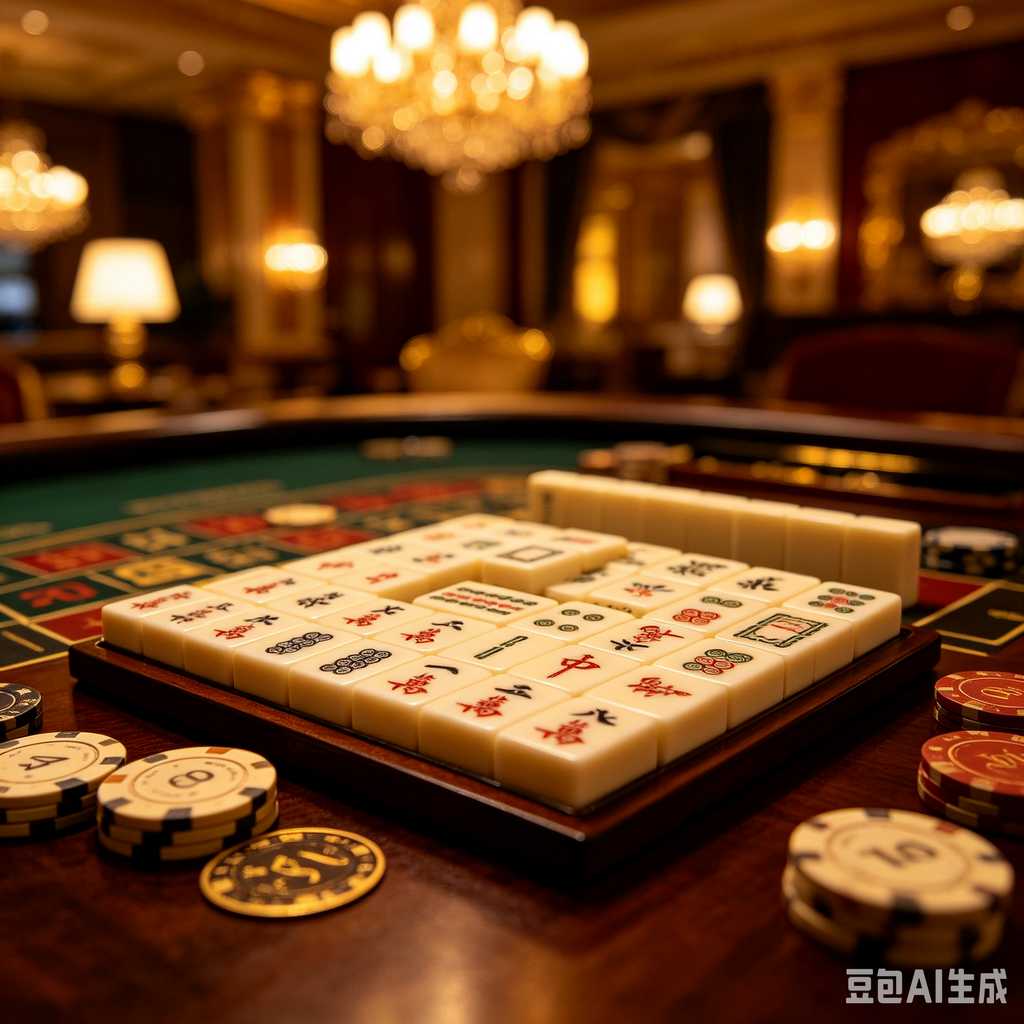 floral design mahjong set