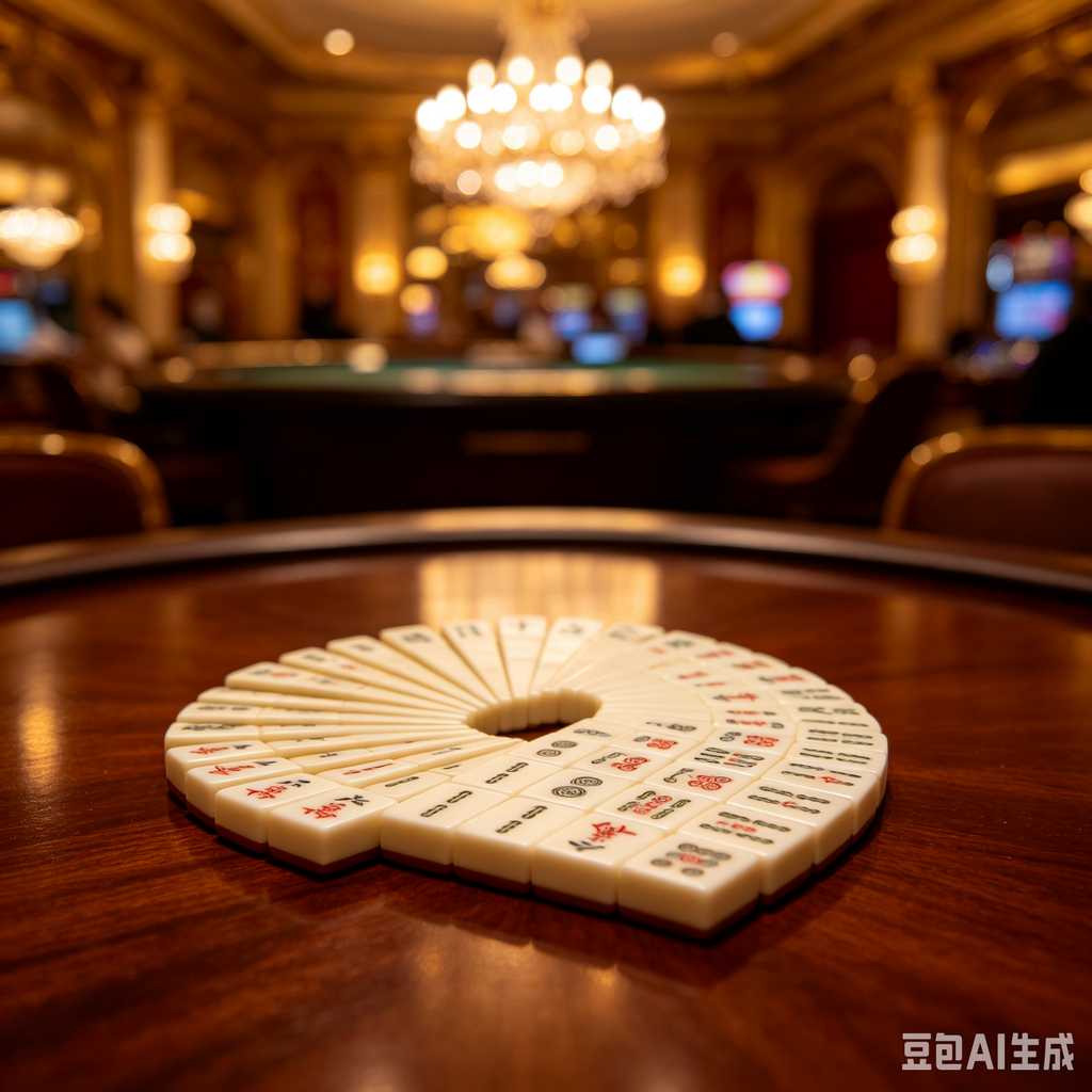 carved pattern mahjong set